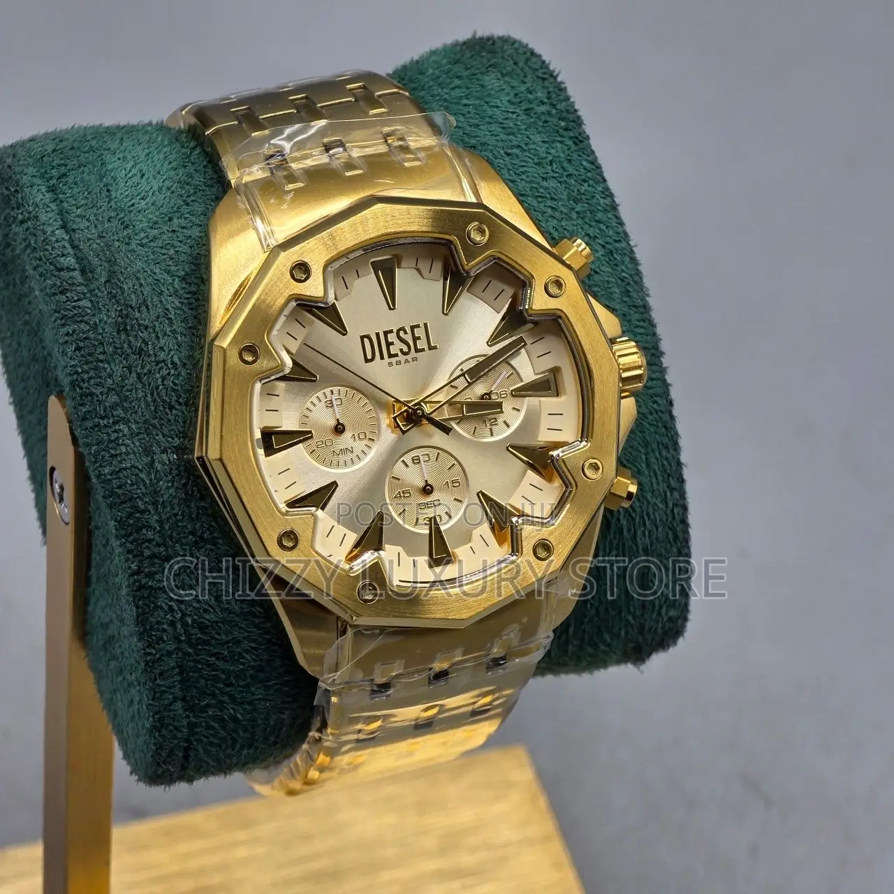 Diesel Quality Luxury Men Automatic Engine Wristwatch