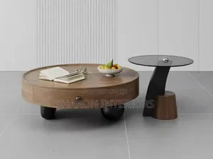 Sculptural Duo Coffee Table Set