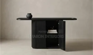 The Fluted Black Console Cabinet
