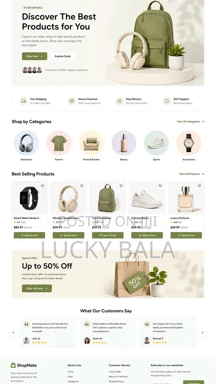 I Will Do Website Design , E-commerce Website