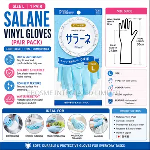 Salane Vinyl Gloves (Pair Pack)