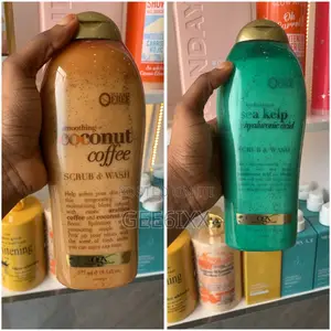 Ogx Body Wash Duo Coconut Coffee Sea Kelp Hyaluronic 577ml