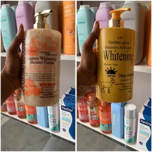 C/M Golden Glow Half Cast Whitening Shower Cream 1000ml Spf55 Goat Mil