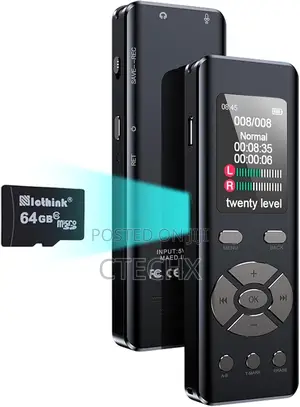 Distancee 64gb Digital Voice Recorder Device 7-Level Voice Activation