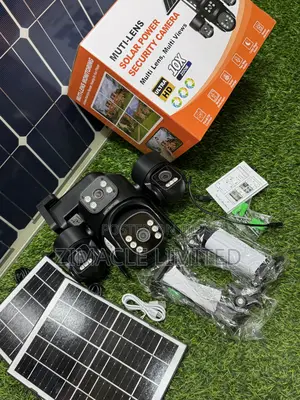 4-Lens Solar CCTV Camera – Wireless Indoor / Outdoor Security Camera