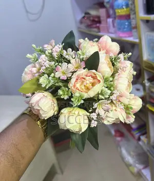 Rose Flower With Artificial Astilbe Stems