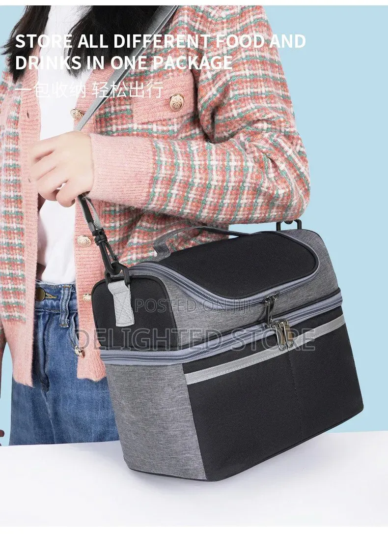 Double Layer High Quality Multifunctional Insulated Lunch Bag