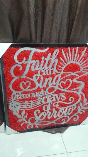 Metal on Board Wall Art