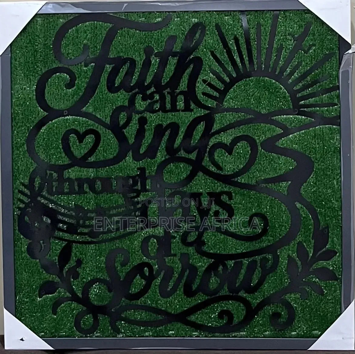 Metal on Board Wall Art