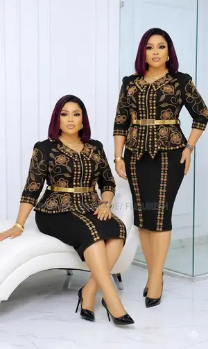 Classy Female Cooperate Skirt and Blouse