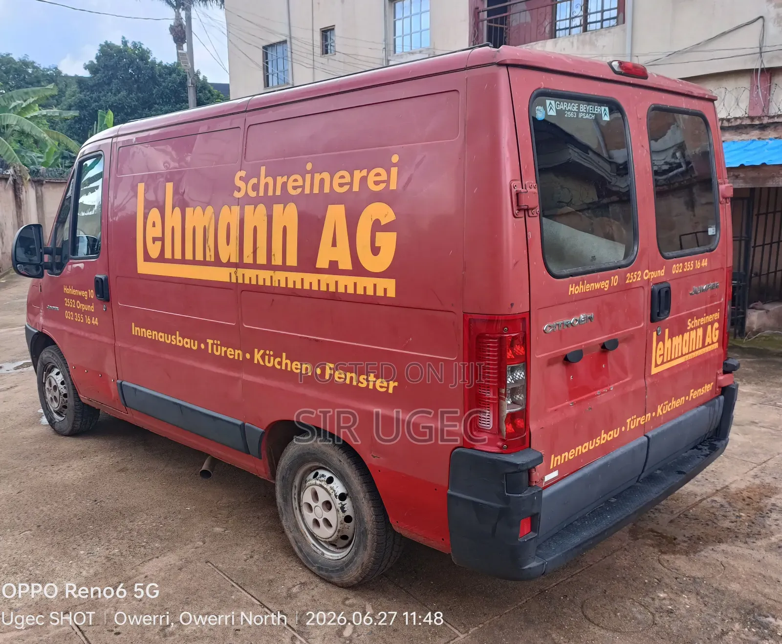 Citroen Jumper 2012 Red