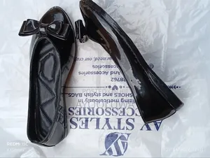 Black Female Flat Shoe
