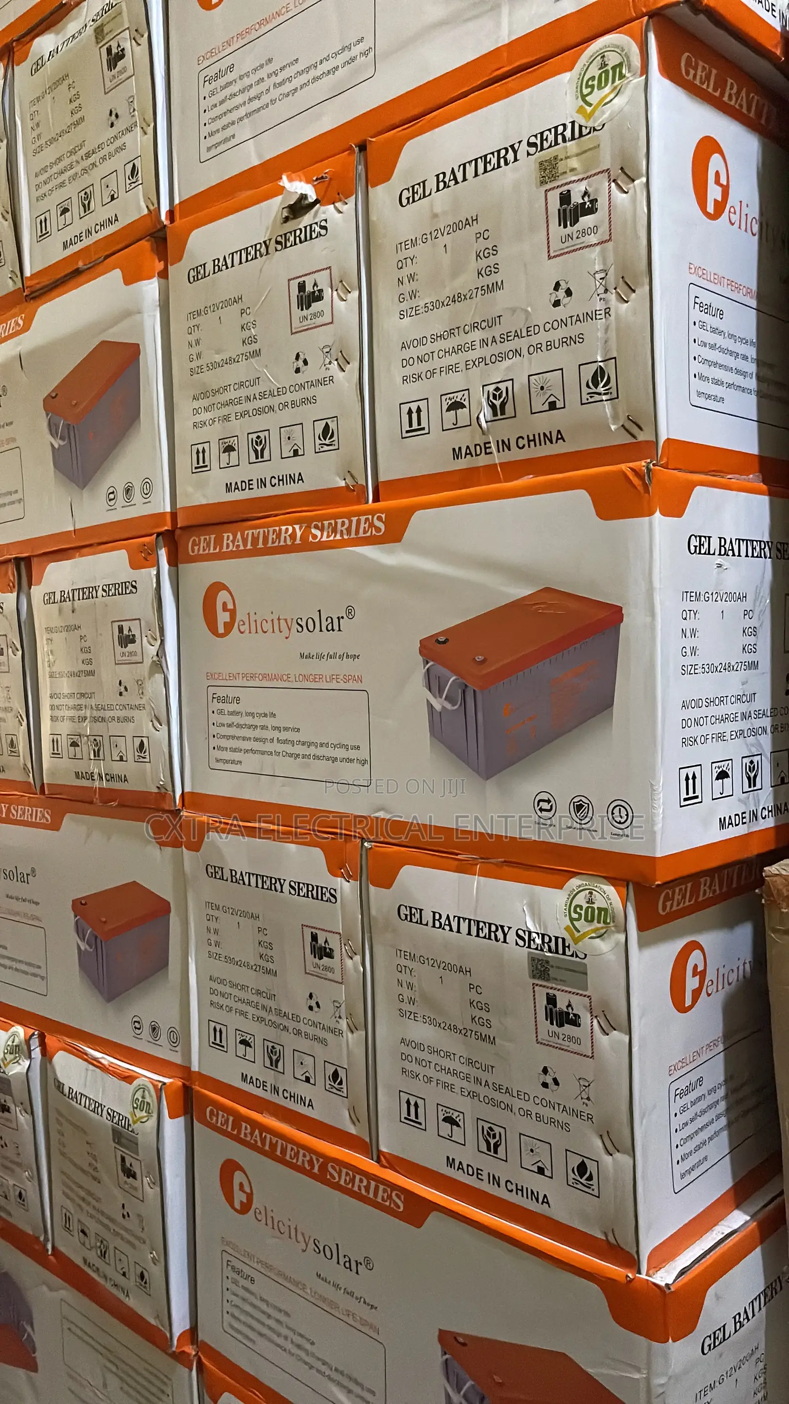 200ah Felicity Dry Cell Battery