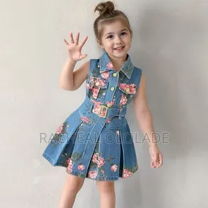 Children Girls Jean Gown