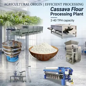 High Quality Cassava Flour Milling Machinery Fufu Flour Processing Lin