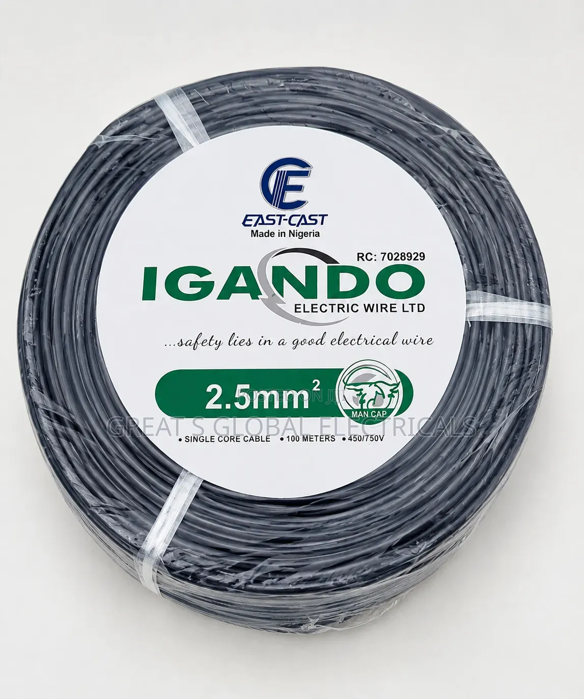 2.5mm2 Igando Single Core Copper Wire