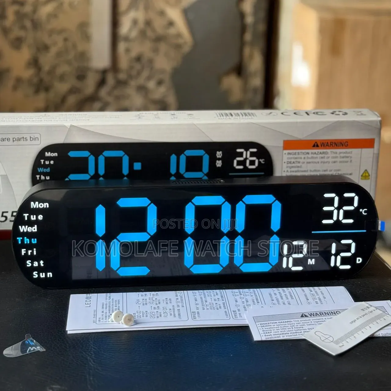 Digital Ambulance Light Clock
