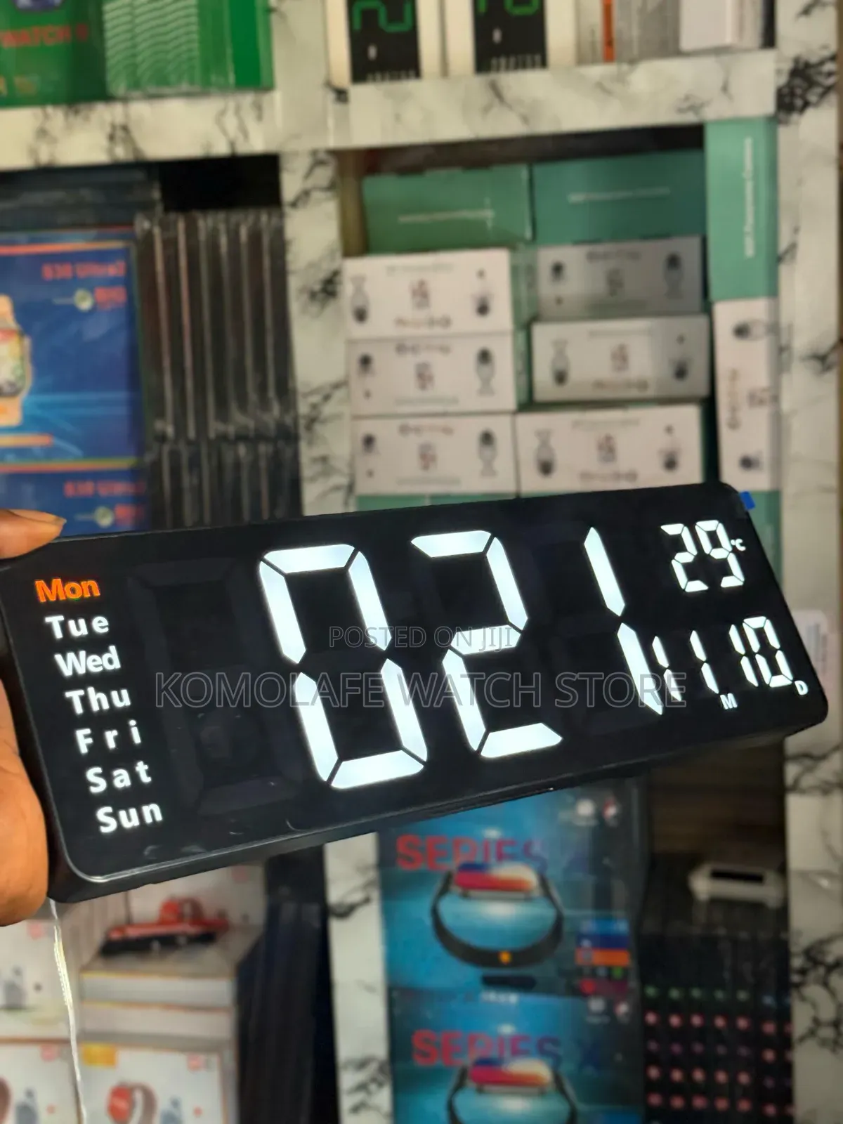 Digital Ambulance Light Clock