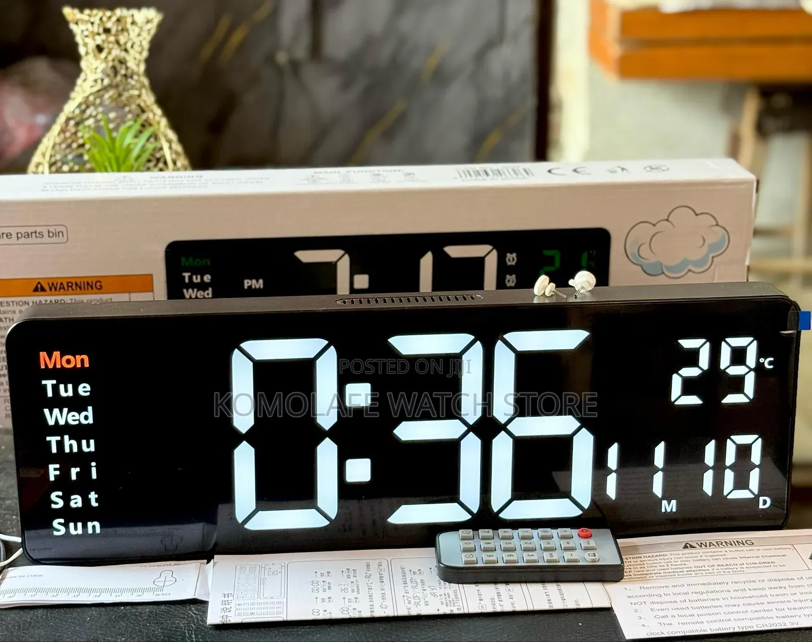 Digital Ambulance Light Clock