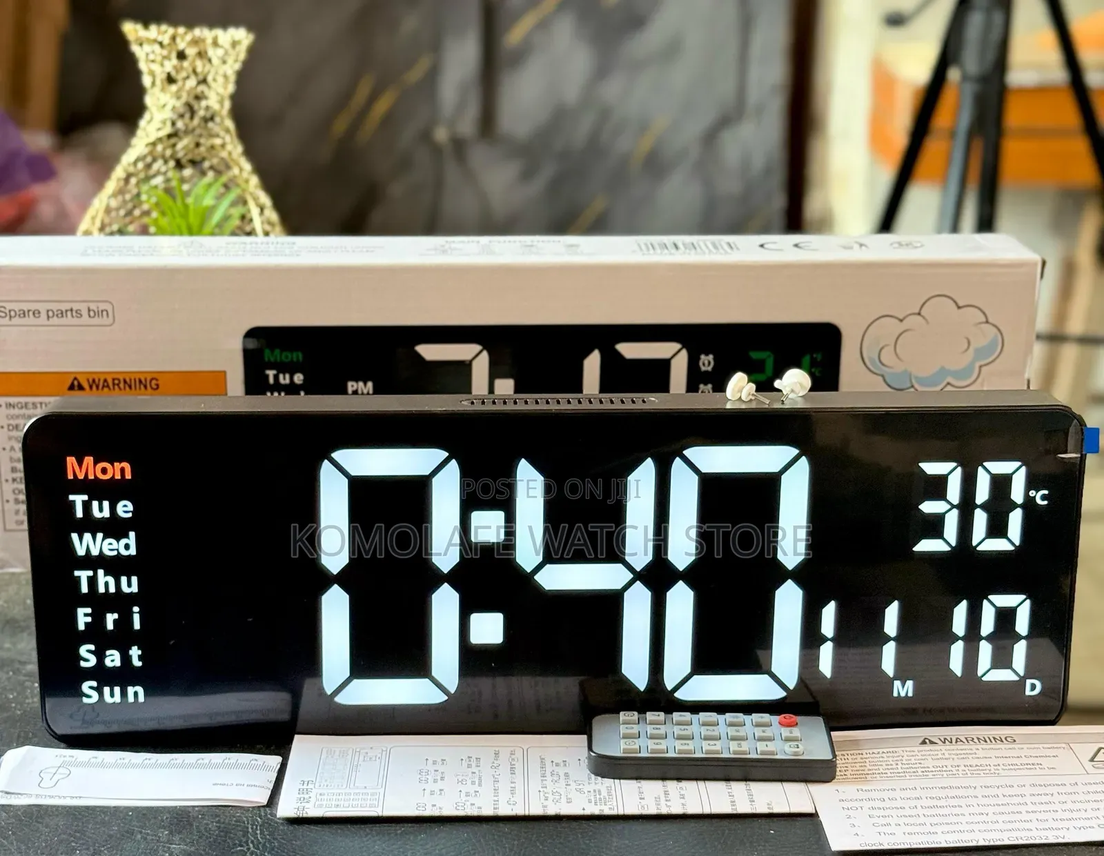 Digital Ambulance Light Clock