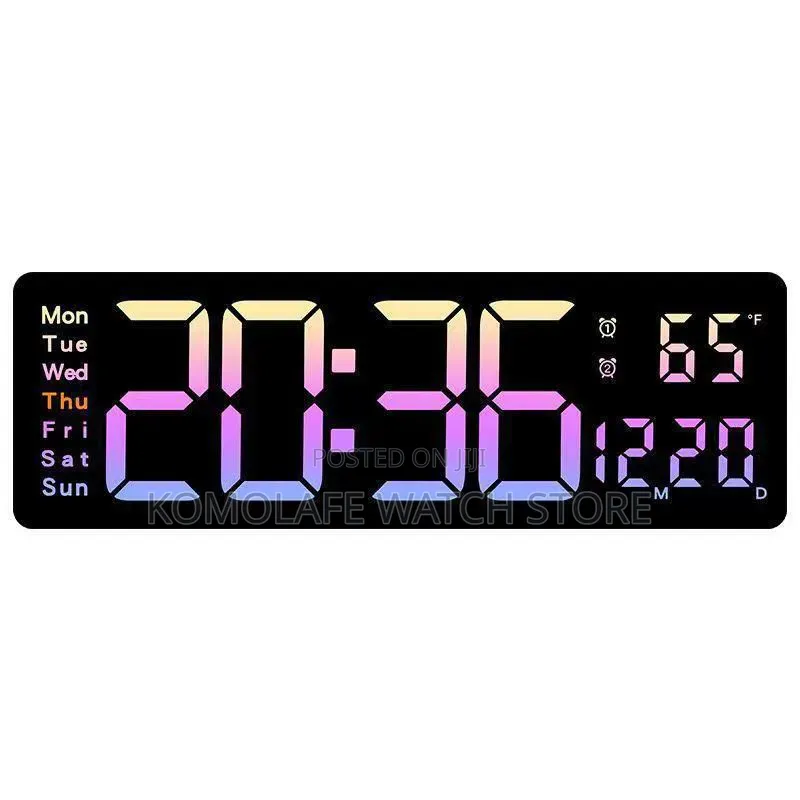 Digital Ambulance Light Clock