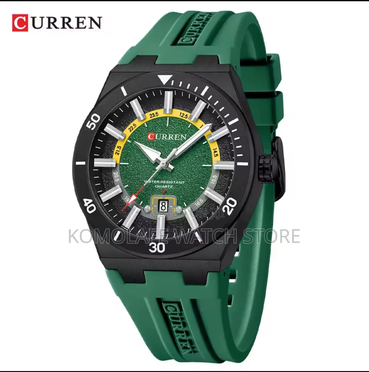 Curren Rubber Analog Chronograph