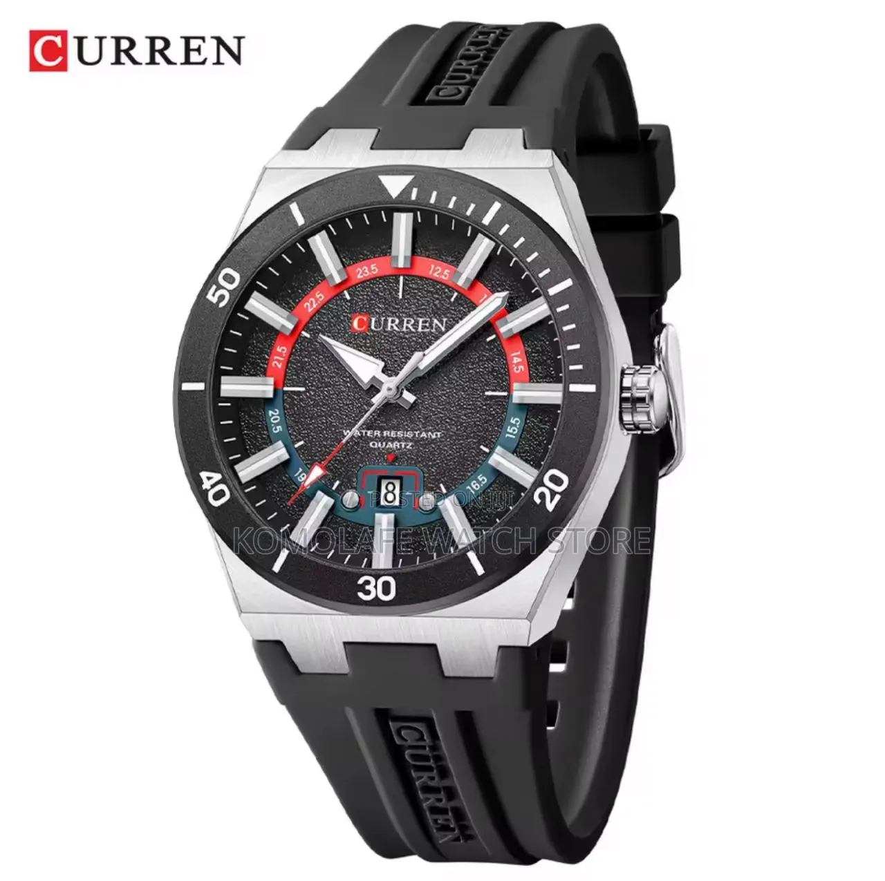 Curren Rubber Analog Chronograph