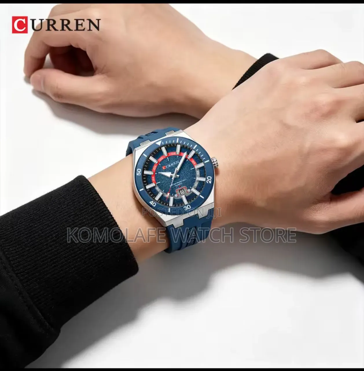 Curren Rubber Analog Chronograph