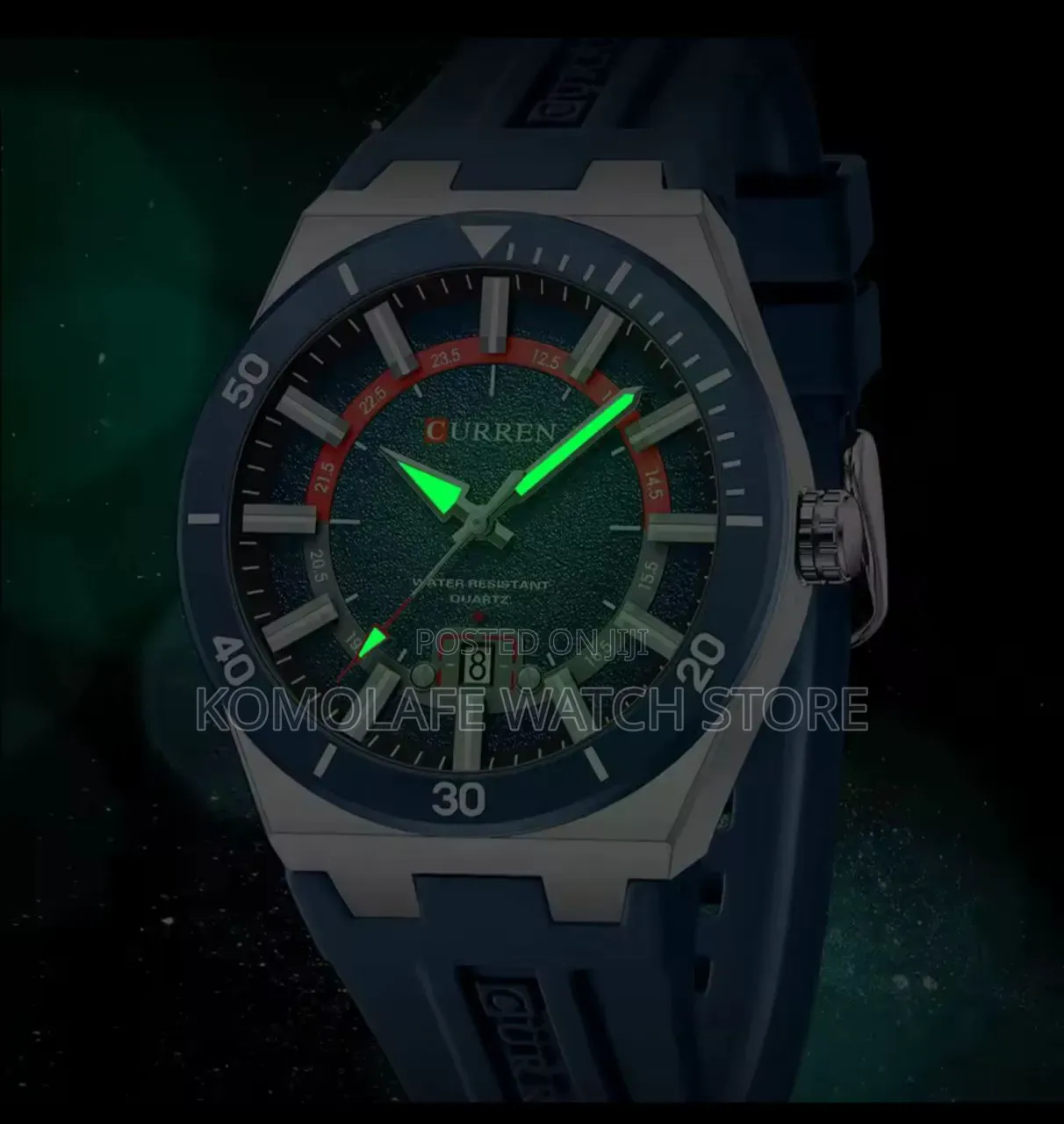 Curren Rubber Analog Chronograph