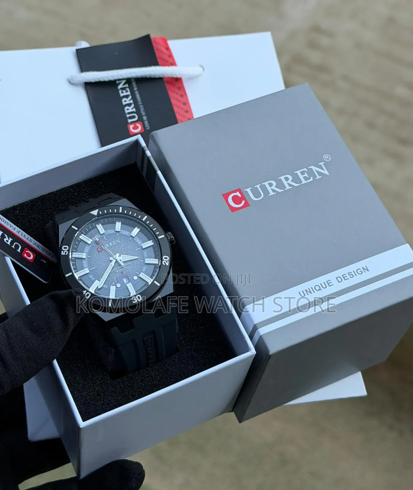 Curren Rubber Analog Chronograph