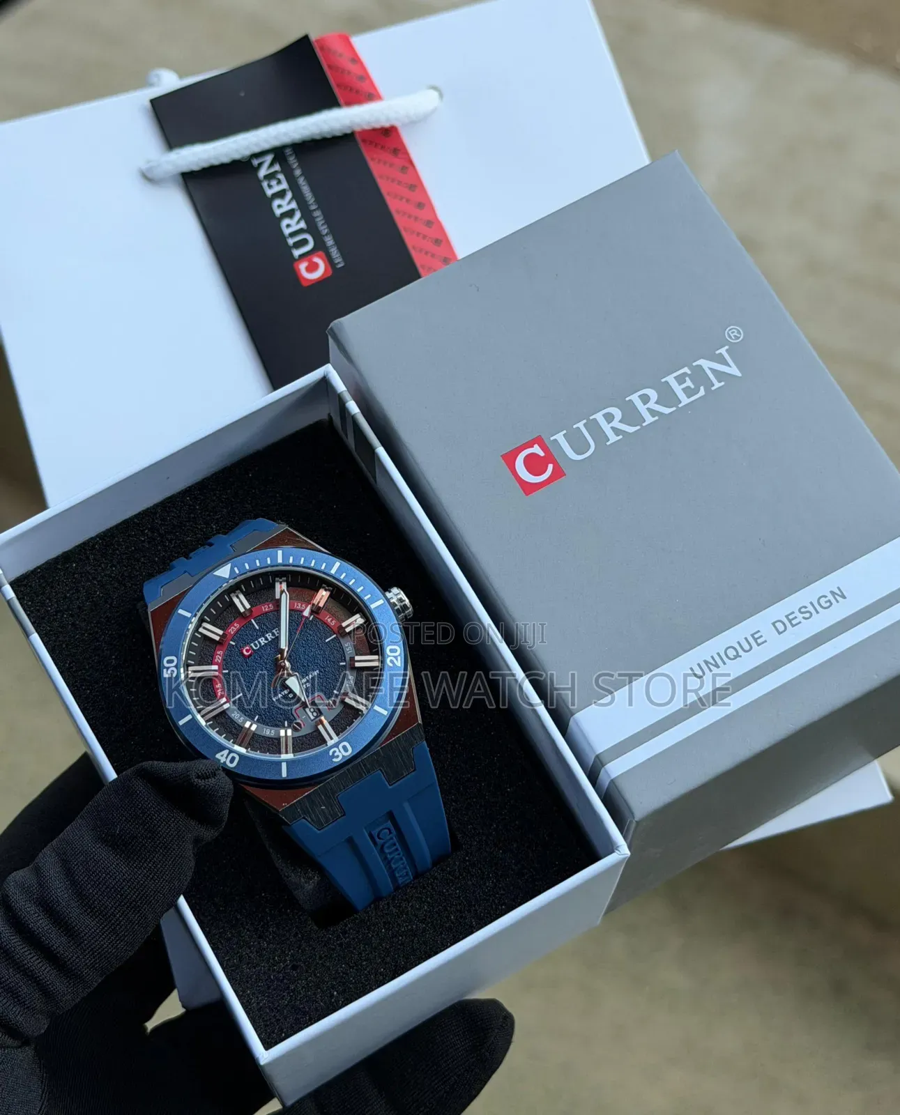 Curren Rubber Analog Chronograph