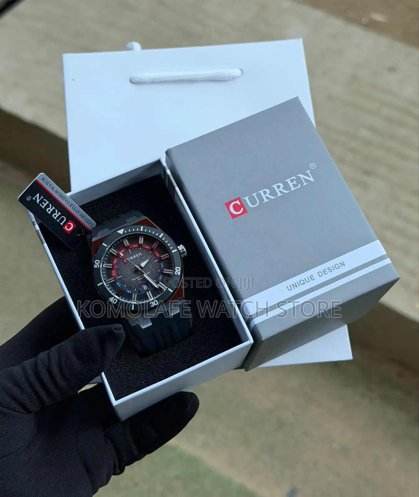 Curren Rubber Analog Chronograph