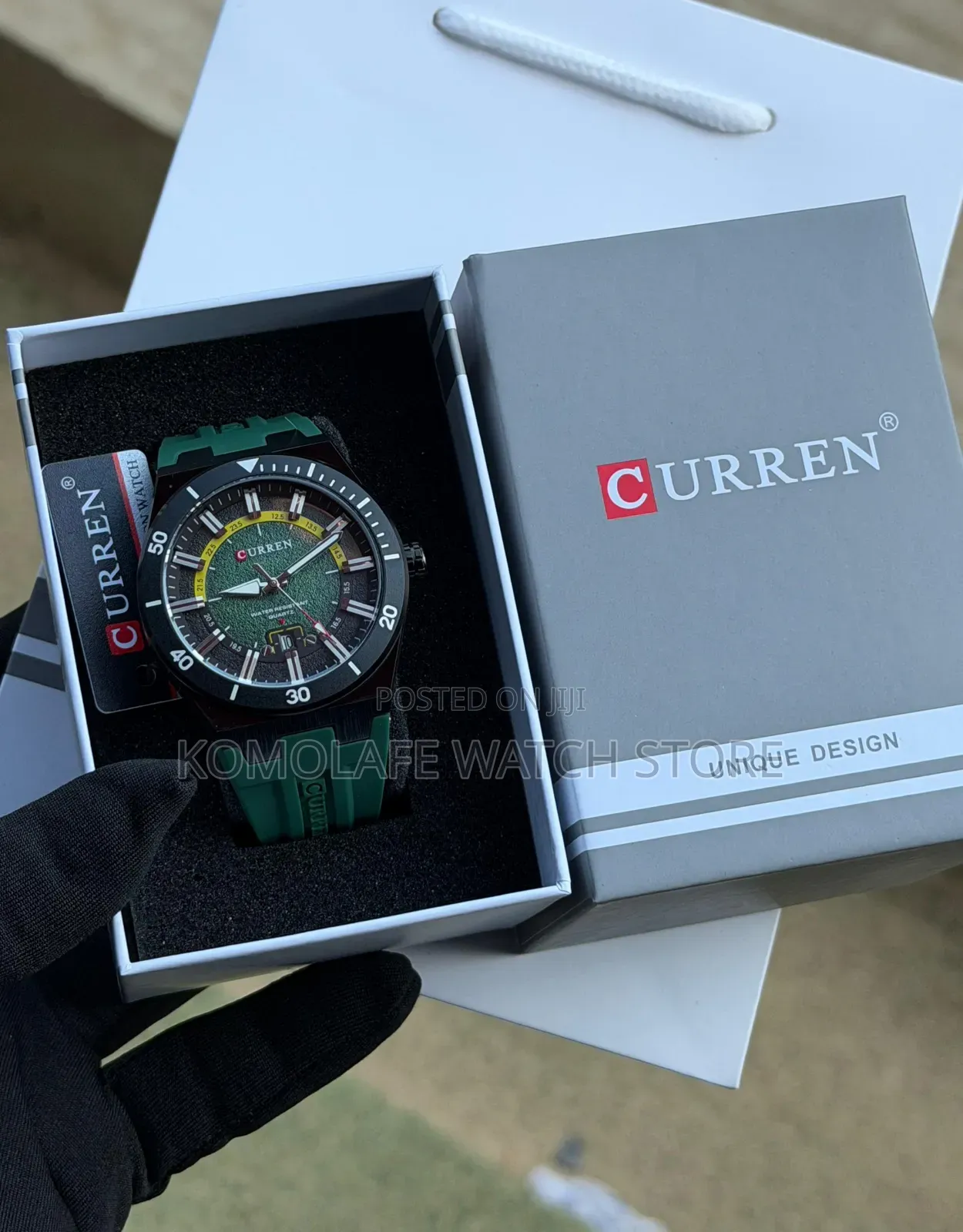 Curren Rubber Analog Chronograph