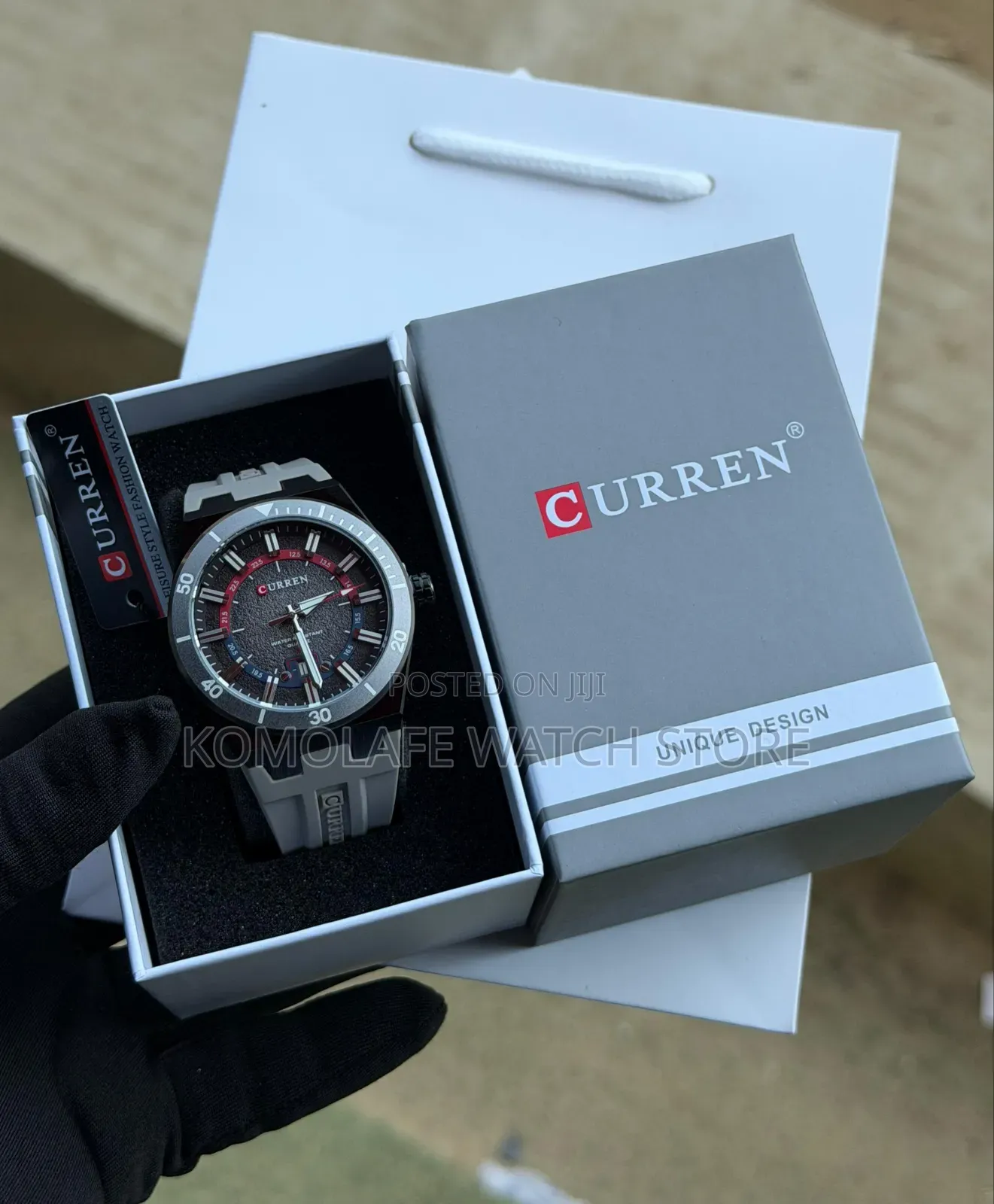 Curren Rubber Analog Chronograph