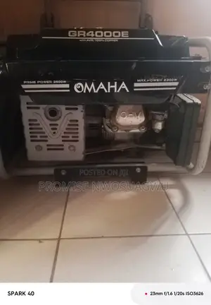 Omaha Generator Model: Gr4000emax Output: 2.8kva (2,800 Watts Max)