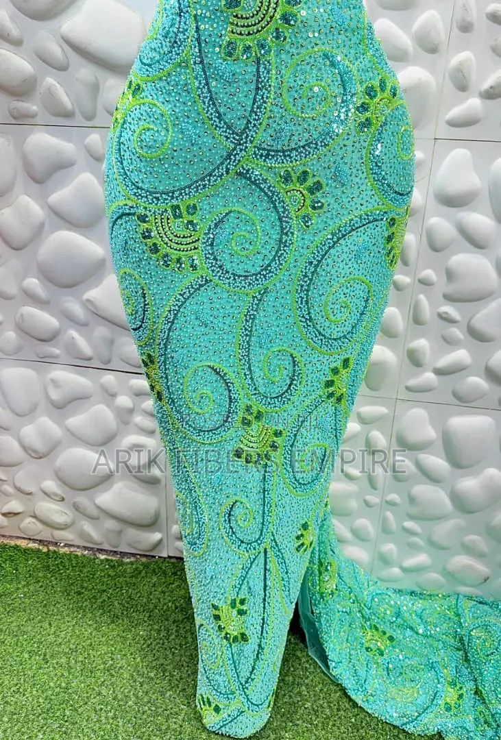 Embroidered Beaded Lace