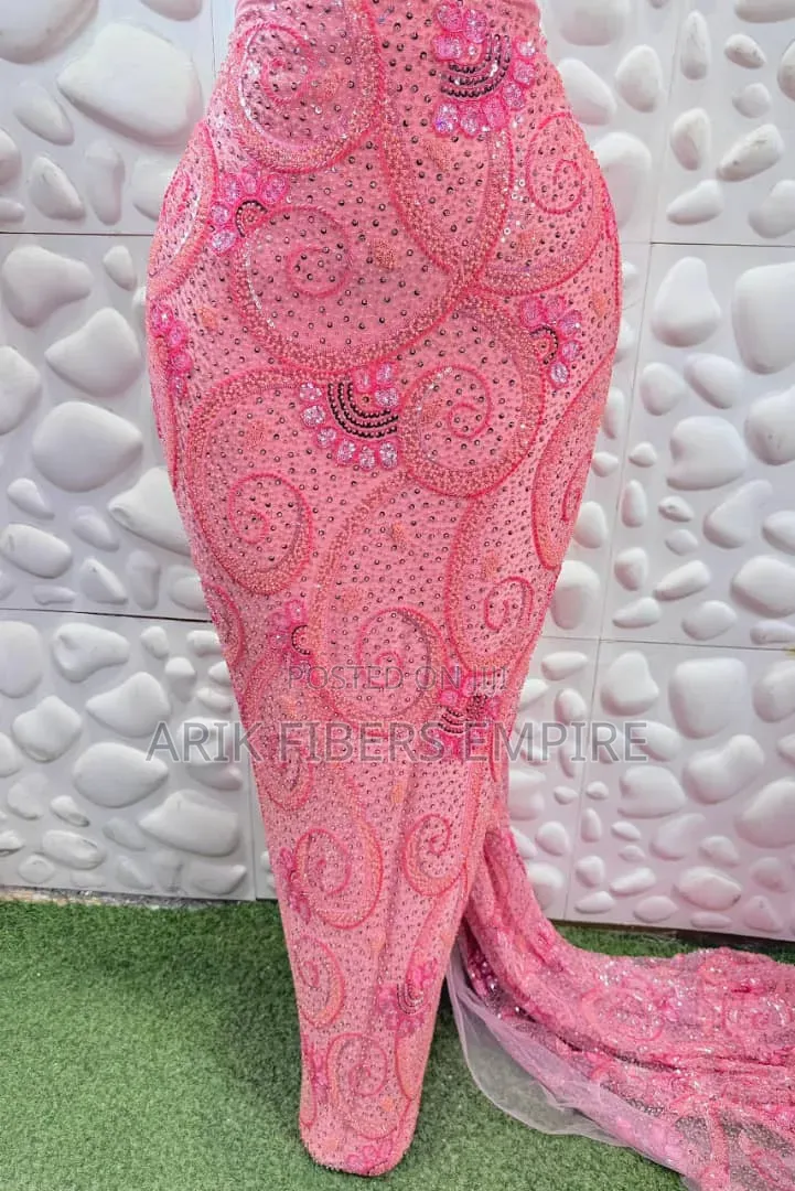 Embroidered Beaded Lace