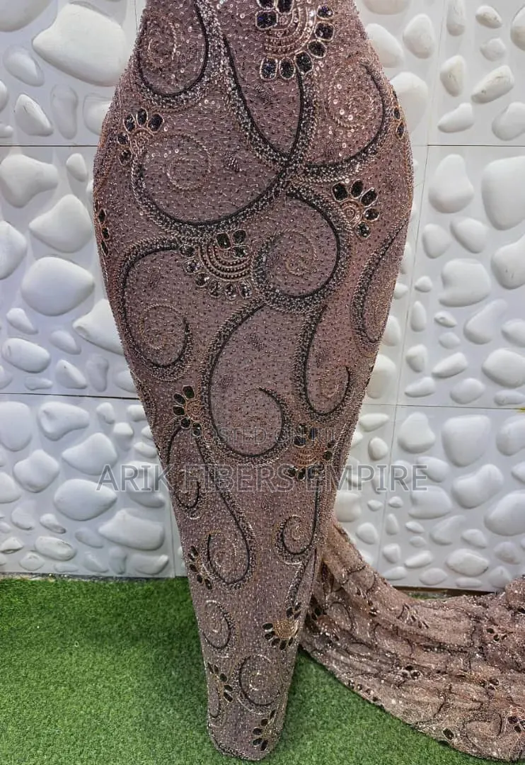 Embroidered Beaded Lace