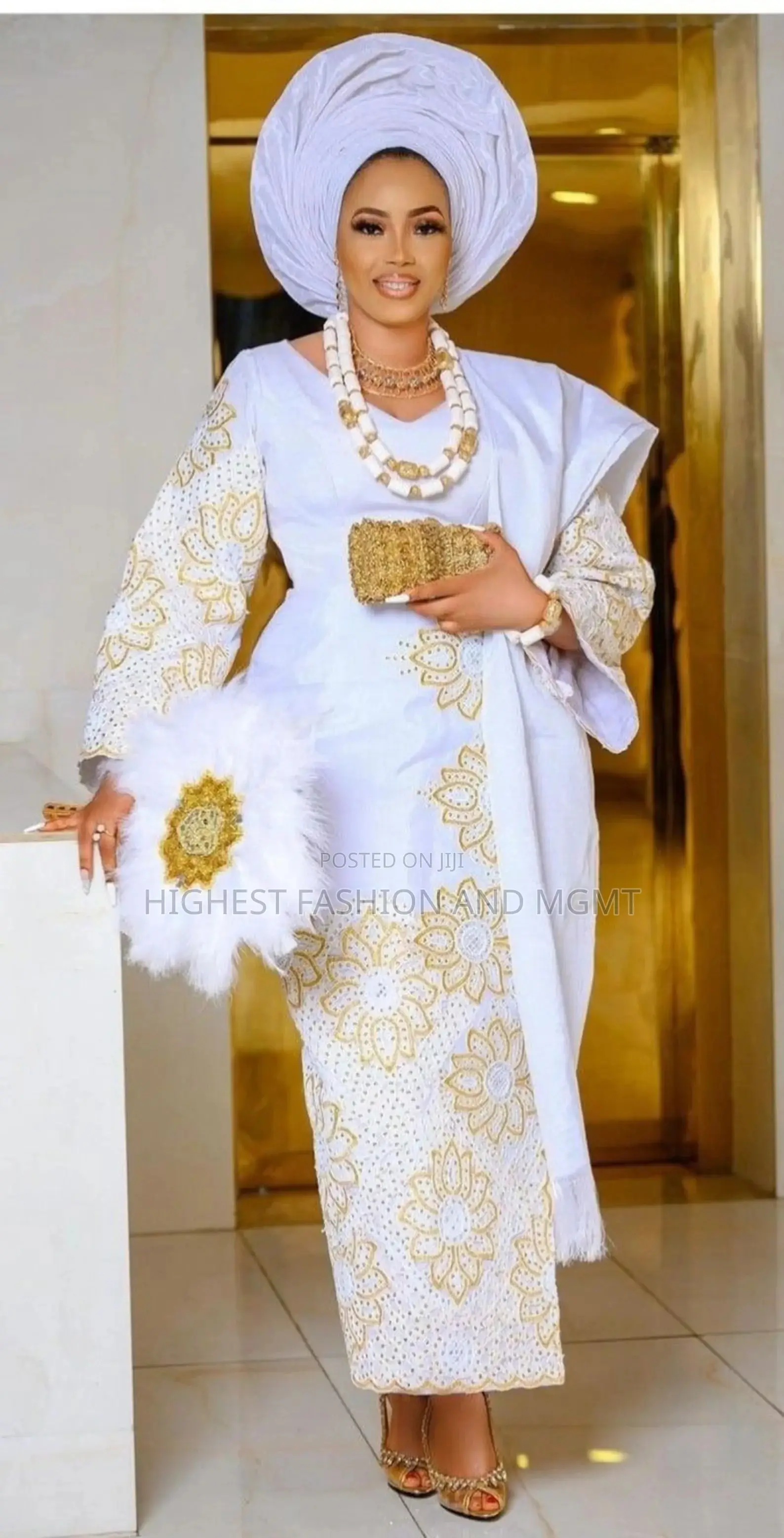 African Couples Matching Wedding Outfits