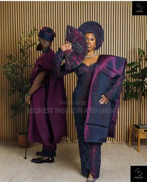 Matching Aso Ebi Wear for Wedding Engagement