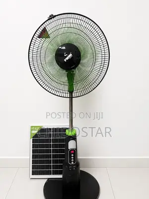 Iwin 16" Solar Stand Fan Ac/Dc With Speaker Solar Panel