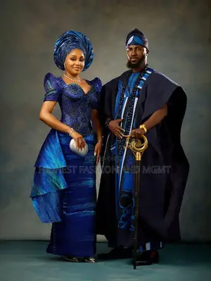 Asooke Couple Outfits for Nigerian and African Wedding