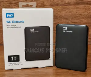Elements 1tb Portable External Hard Drive – Clean Working Perfectly