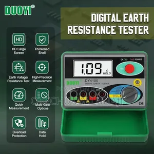 Digital Earth Ground Resistance Megohmmeter Tester 0~20/200/2000ohm