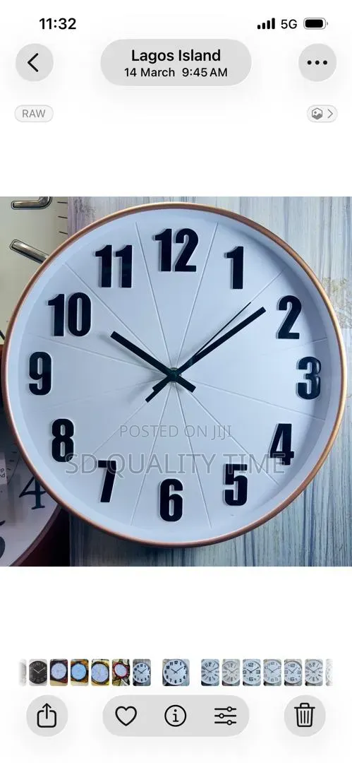 Plain Office Wall Clock (30cm)