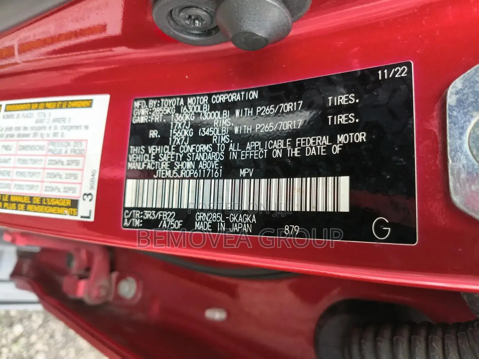 Toyota 4-Runner 2023 Red