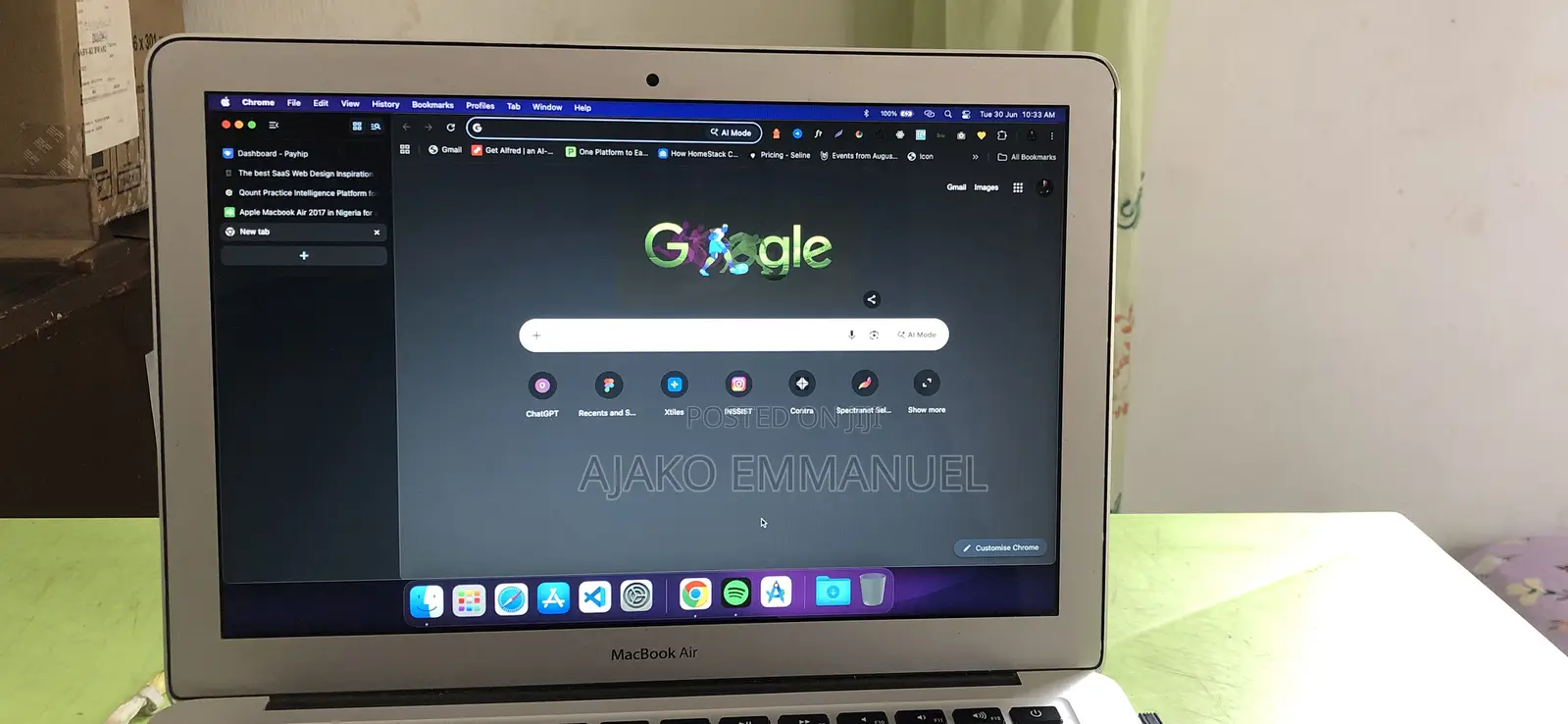 Laptop Apple MacBook Pro 2017 8GB Intel Core i5 SSD 128GB