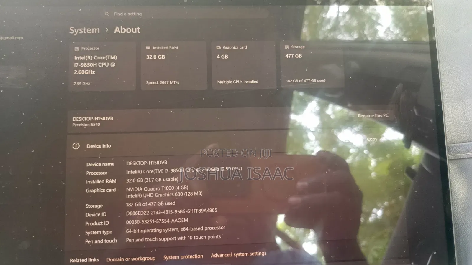 Laptop Dell Precision 5540 32GB Intel Core i7 SSD 512GB