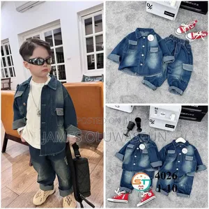 Long Sleeve Jean on Jean 2 Piece Set