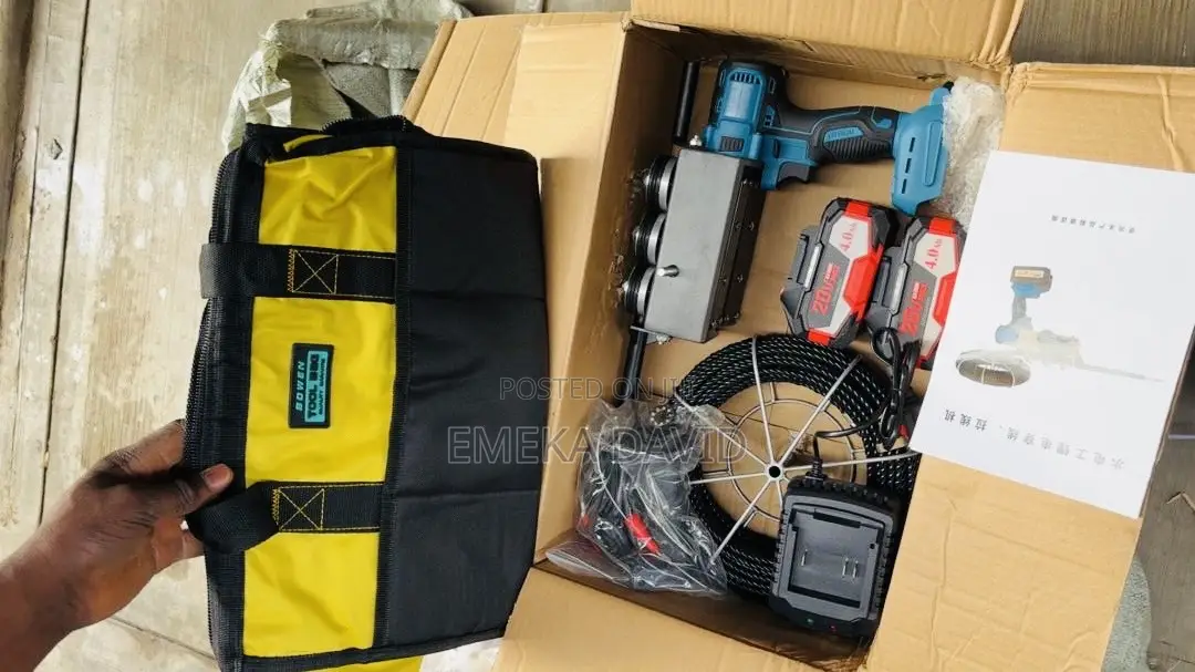 Portable Battery Powered Electric Wire Pulling Machine Kit.